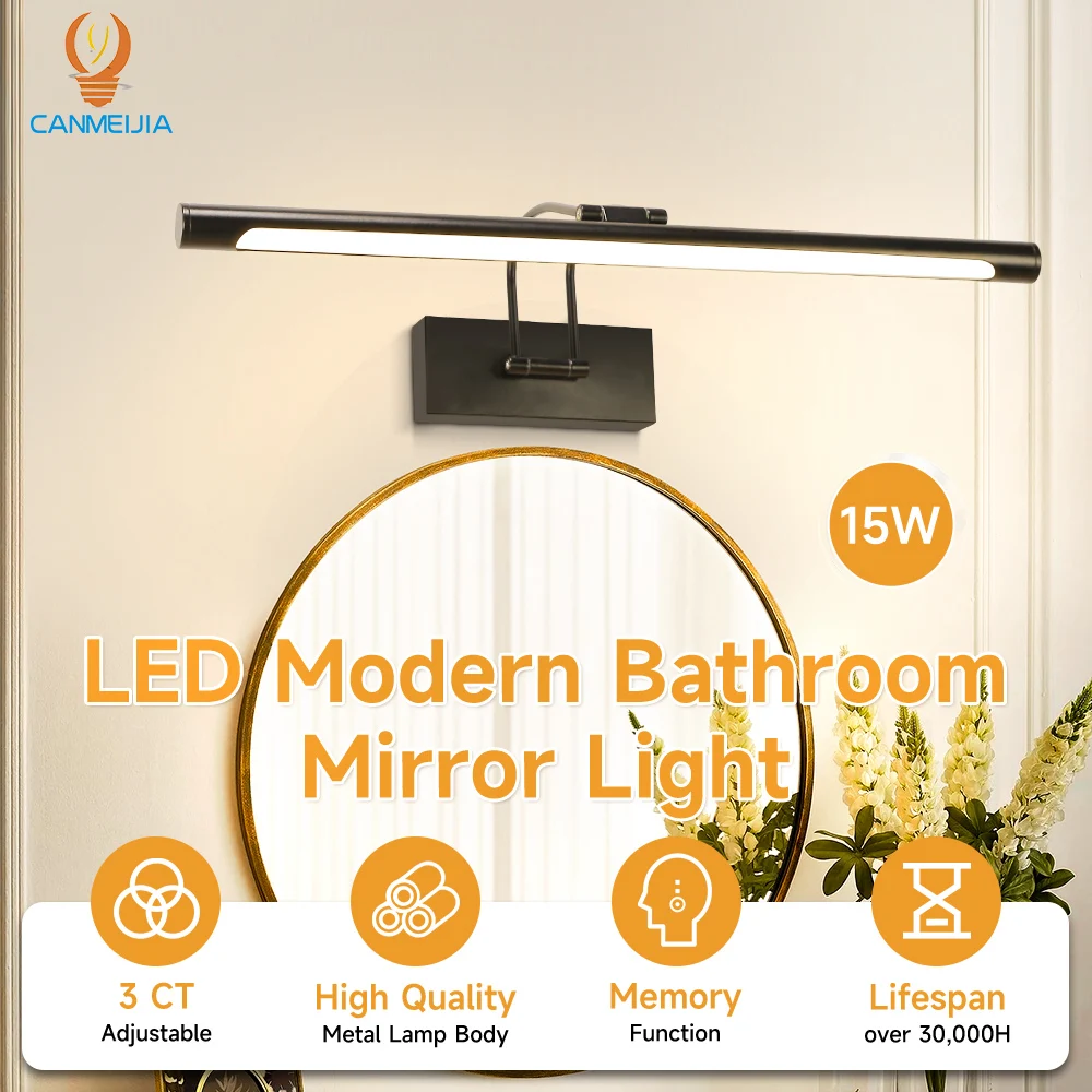 Wand Lampe Badezimmer Spiegel Licht Led Wasserdicht Für Make-up Moderne Dekoration Innen Eitelkeit Spiegel Lampe Waschbecken Beleuchtung