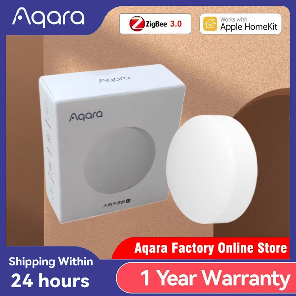 Aqara Lichtsensor T1 Zigbee 3.0 Helligkeitssensor Smart Home Lichtdetektor Magnetische APP-Steuerung durch Aqara Home Homekit APP Image