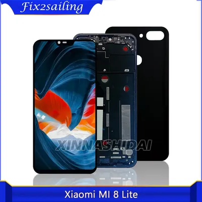 Für Xiaomi Mi 8 Lite LCD Display Touch Screen Rahmen Batterie Abdeckung Gehäuse Für Xiaomi Mi 8 Lite Ersatz Teile