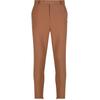 Stoffhose 2Y STUDIOS "2Y Studios 2Y Cropped Pants", Herren, Gr. 34, Normalgrößen, braun, 65% Polyester, 32% Baumwolle, 3% Elasthan, unifarben, skinny fit, Hosen