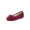 Hausschuh CLASSIC, Damen, Gr. 40, rot (bordeaux), Textil, Schuhe