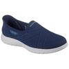 Slip-On Sneaker SKECHERS "ON-THE-GO FLEX-EXCELLENCY", Damen, Gr. 42, blau (navy), Textil, casual, Schuhe, Slipper, Schlupfschuh mit Memory Foam und Slip-ins Technologie