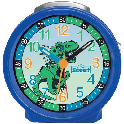 Kinderwecker SCOUT "Friends", blau, Wecker, Kinder, Quarzwecker, Lernwecker,Geschenkidee, Kinderzimmer, Schulanfang, Dino
