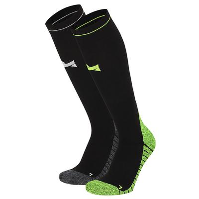Kompressionsstrümpfe XTREME SOCKSWEAR "2er Pack", Herren, Gr. 45 (47), multi schwarz, Polyamid, Elasthan, mehrfarbig, bestickt, normal, Socken, mit elastischer Rippstruktur