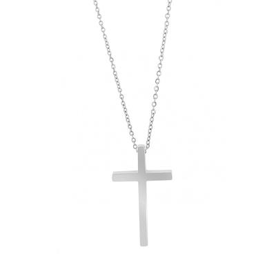 Kette mit Anhänger ADELIA´S "Neuheit 2025 - Unisex Edelstahl Halskette mit Anhänger Kreuz", silber, kreuz, Halsketten, Damen, unbekannt, Edelstahl Image