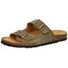 Pantoffel LICO "Pantolette Alvaro", Gr. 37, grün, Leder, Schuhe