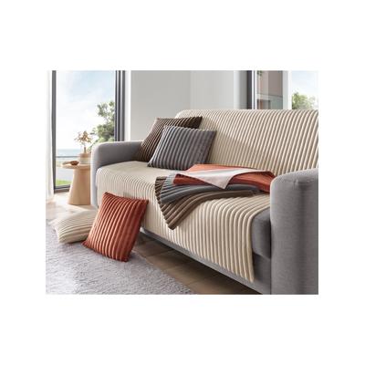 Tagesdecke Gr. 2, rot (rotbraun), B:110cm L:140cm, 100% Polyester, Tagesdecken Image