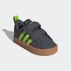 Klettschuh ADIDAS SPORTSWEAR "VS PACE 2.0 KIDS", Gr. 23, grau six, solar slime, gum10, Synthetik, Textil, sportlich, Schuhe, für Kinder