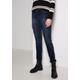 Slim-fit-Jeans CECIL "Style Toronto", Damen, Gr. 28, Länge 30, blau (mid blau used wash), Denim/Jeans, Obermaterial: 85% Baumwolle, 13% Polyester, 2% Elasthan, casual, slim fit, Jeans