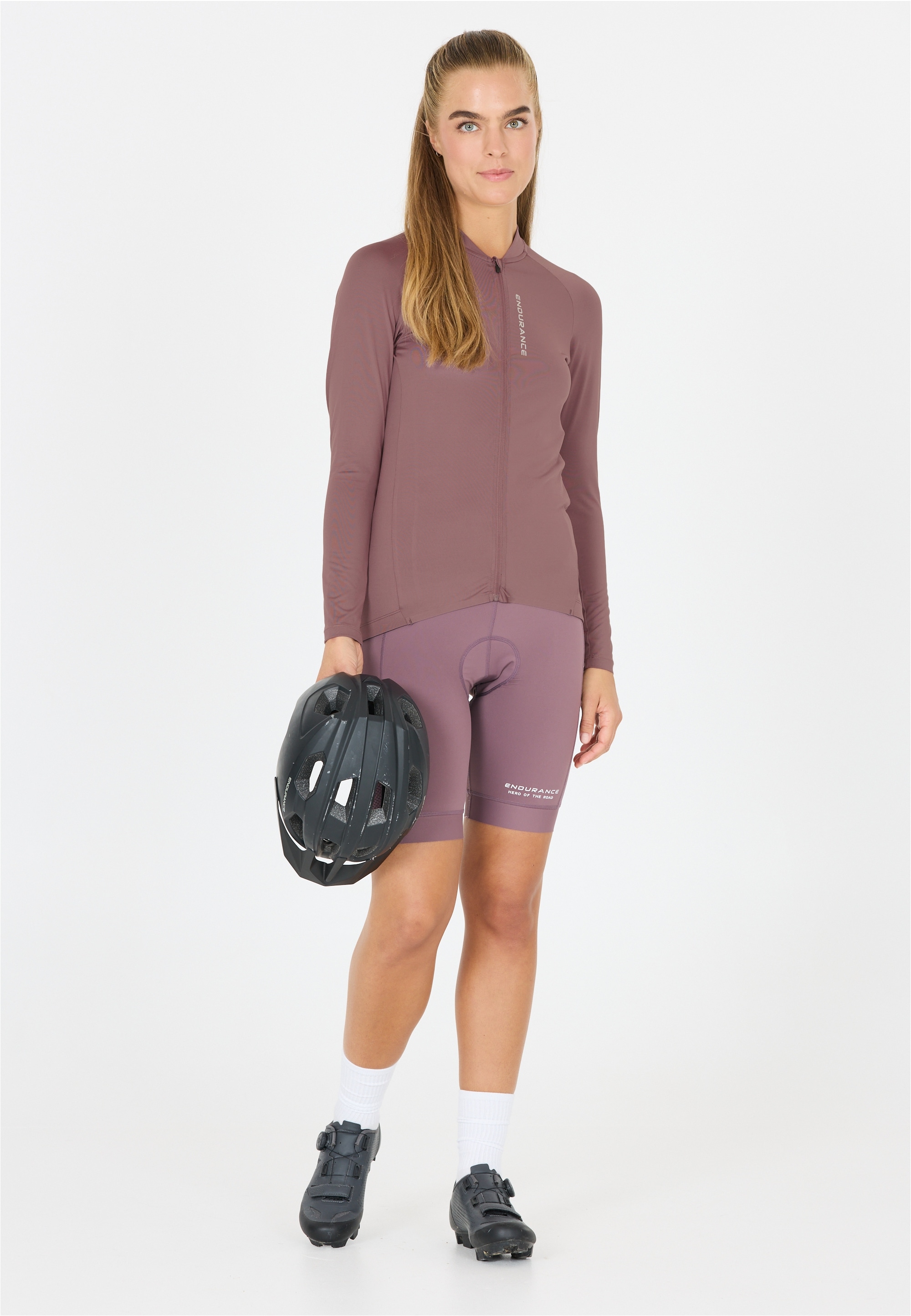 Funktionsshirt ENDURANCE "Paxton", Damen, Gr. 46, rosa (altrosa), 90% Polyester, 10% Elasthan, unifarben, normal, ohne Ausschnitt, Shirts, mit durchgehendem Reißverschluss Image