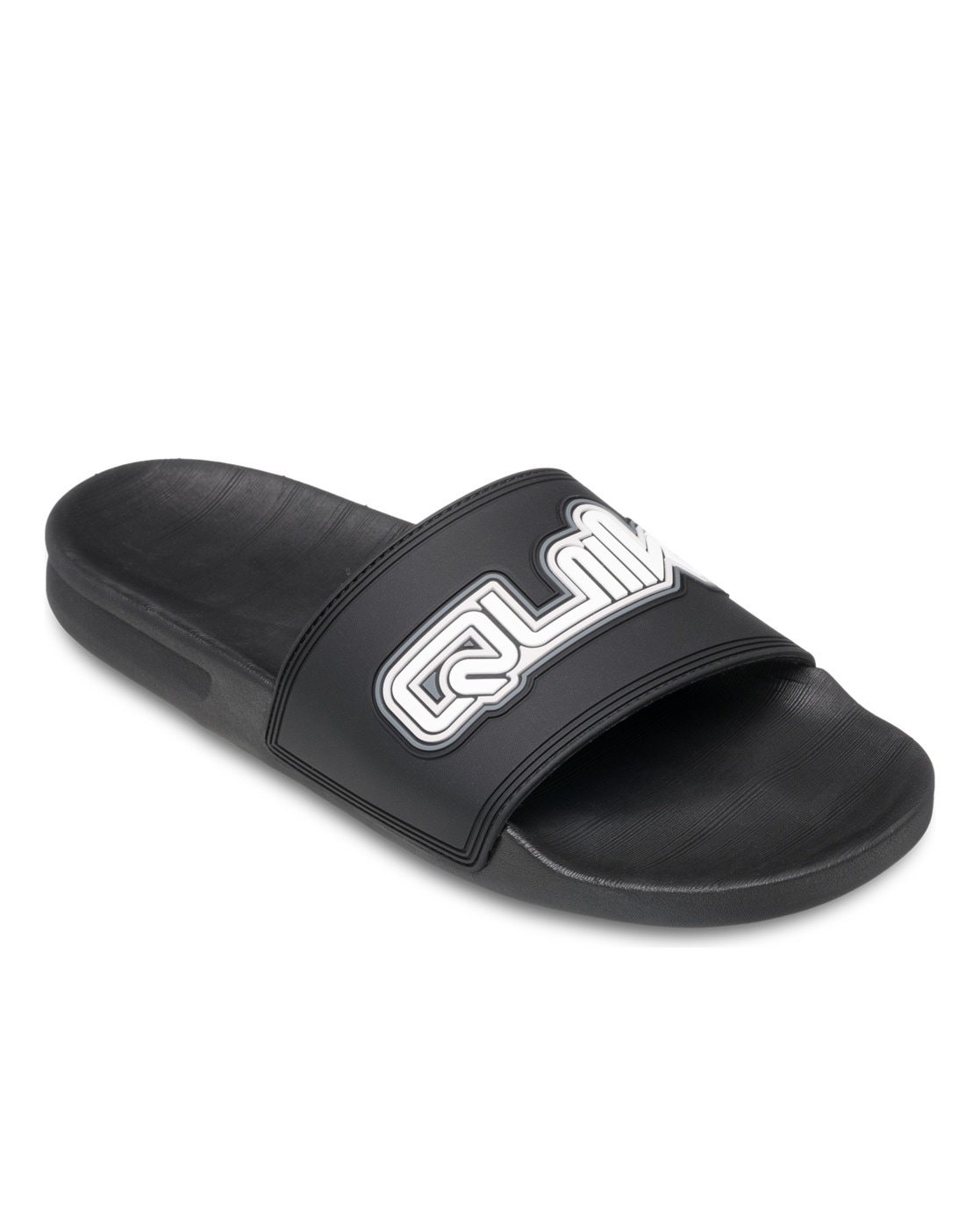 Sandale QUIKSILVER "Rivi", Herren, Gr. 7(40), schwarz (schwarz 5), Obermaterial:Obermaterial: Synthetikmaterial / Außensohle: Gummi;, Schuhe Sandale