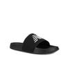 Badesandale NEW BALANCE "200", Gr. 41,5, schwarz-weiß (schwarz, weiß), Synthetik, sportlich, Schuhe