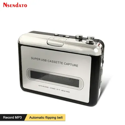 Portable USB C Cassette Player Recorder Tape to mp3 converter Type C to USB Cassette Capture Audio