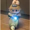 Mini Electric Motorcycle Retro Dazzling Spin Children's Toy for Labubu Toy Motor for Doll Cotton