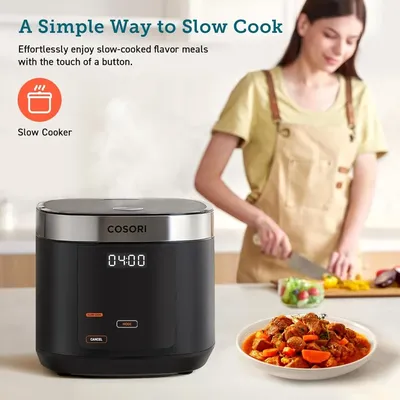 Rice Cooker, 10 cups, 24hours heat preservation,18 functions,Fuzzy logic rice Cooker, stainless