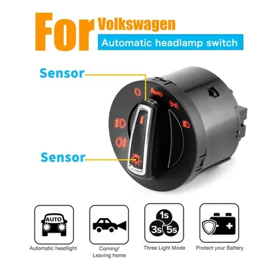 Automatic Light Sensing Headlight Switch for VW GTI Golf MK5 MK6 Passat B6 CC Touran Caddy Tiguan