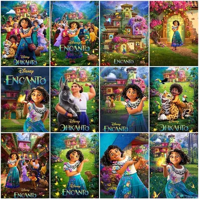 Disney Diamond Painting Encanto 5D DIY Full Square Drill Embroidery Cross Stitch Kits Mosaic Cartoon