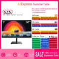 KTC H32T13 Monitor da 32 pollici, QHD 2560x1440 @ 100Hz,ELED ,FreeSync & G-Sync, DP/HDMI, auricolare, luce blu bassa, senza sfarfallio, 109% sRGB