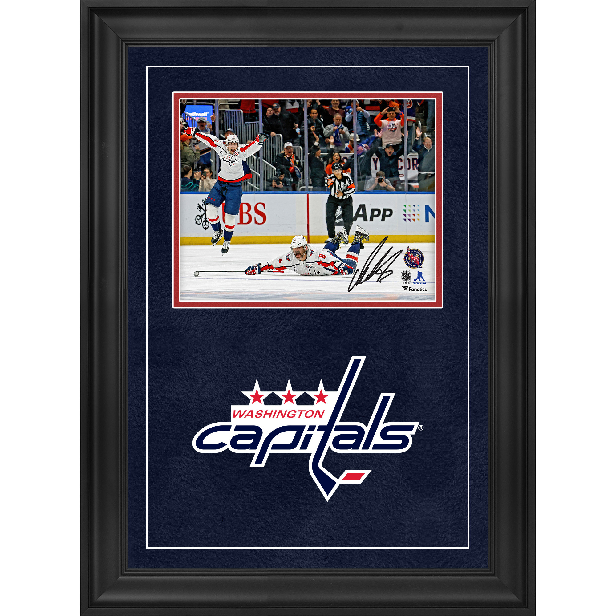 Alexander Ovechkin, Washington Capitals, signiertes Deluxe-Foto im Rahmen (20,3 x 25,4 cm) zum 895. Torjubel Image