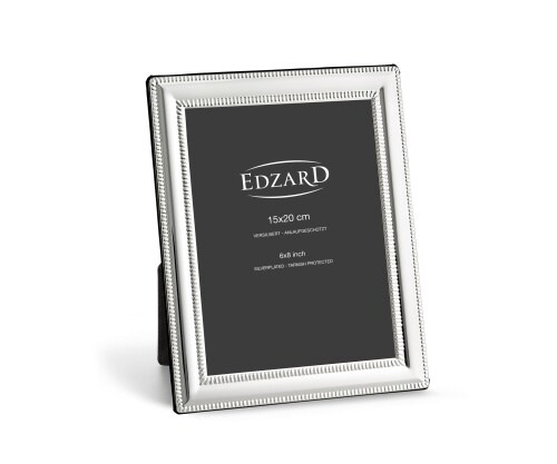Bilderrahmen Matera (15x20 cm), Perlenrand, edel versilbert, anlaufgeschützt, 2 Aufhänger Image