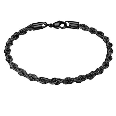 True Rebels Armband aus Edelstahl in Schwarz 19 cm Herren Image