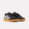 Sneaker REEBOK CLASSIC "CLUB C REVENGE VINTAGE", Gr. 44, schwarz-weiß (schwarz, weiß, gum), Leder, Synthetik, sportlich, Schuhe