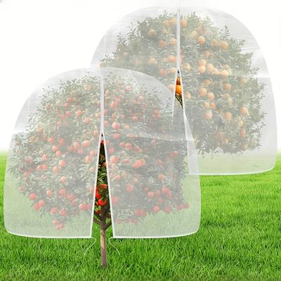 TEMU 1pc, 4 X 5ft Large Fruit Tree Garden Plant Protector Netting Covers With Zipper & Drawstring, Mesh Net Bags For Fruit Tree Blueberry Bush Tomato Flowers Image
