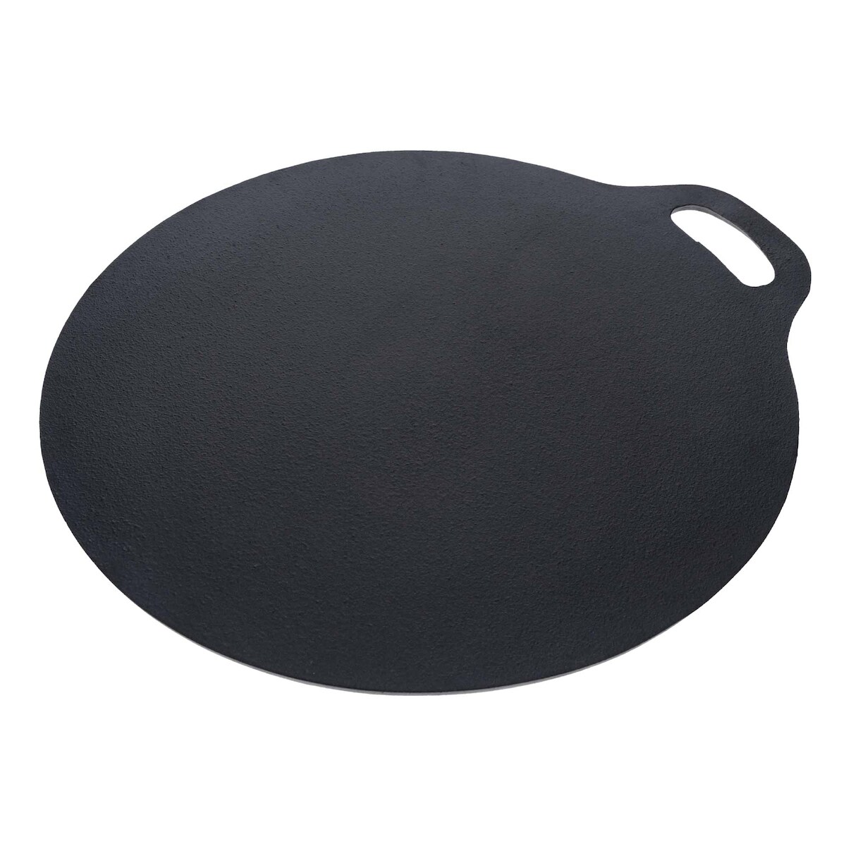 Victoria Grillplatte Emaillierte Gusseisen für Pizza, Pfanne 25cm, Induktion, Feuer, Ofen, VIC-38526, Schwarz Image