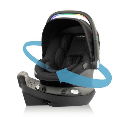 Revolve180 LiteMax NXT Rotational Infant Car Seat with SensorySoothe - Jasper Black