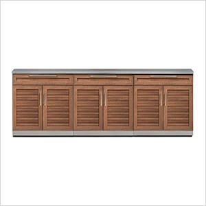 NewAge Outdoor Kitchens Grove 4-Piece Outdoor Kitchen Set with Countertops and Covers