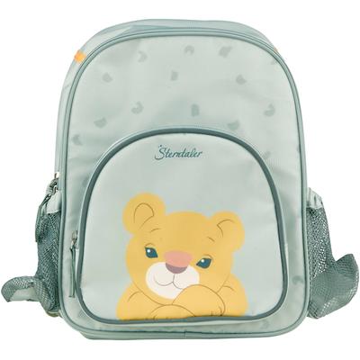 Kinderrucksack STERNTALER "Löwe Leo", Kinder, Gr. B/H/T: 24cm x 30cm x 10cm, grau (steingrau), Polyester, Rucksäcke Image