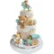 15Pcs bear Cute Mini Animal Figure for Cake Decorations Bear Figurines with Train DIY for Baby Shower Birthday Party Supplies