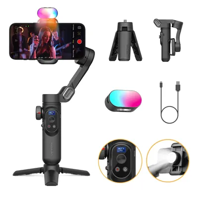 AOCHUAN Smart Xpro Smartphone Gimbal Stabilizer Professioneller 3-Achsen-Stabilisator für iPhone und Android Smartphone Handheld Gimbal