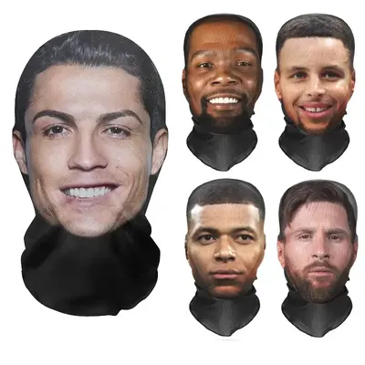 3D Gedruckt Volle Gesicht Visuelle Maske Elastische Mesh Maske Cosplay Kopfbedeckungen Für Männer Frauen Party Simulation Mode Hut Kopfbedeckung Requisiten Image