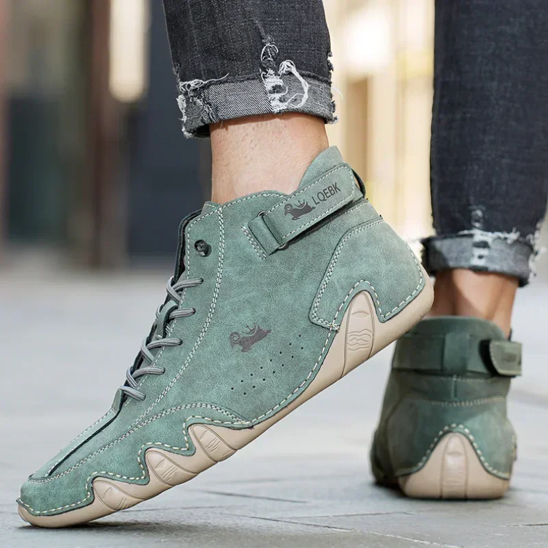 Herrenstiefel, lässige Mode, Luxus-Designer, weiche Sohle, wasserdichte Herren-Loafer, neuer Trend, hochwertige Paar-Schnür-Wanderschuhe