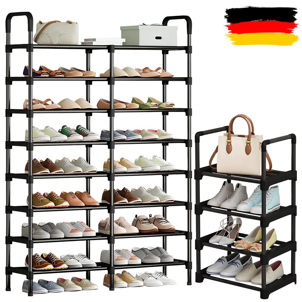 4/8 Schicht Schuhregal Schuhe Lagerregal Staubdicht Stiefel Organizer Ständer Halter Schuhe Lagerung Regal Schuhschrank Gehäuse Lagerung