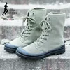 Herren Freizeit schuhe 6cm Anti-Rutsch-Turnschuhe Outdoor Walking Canvas Schuhe Mode Schnürschuhe High Top Sneakers für Herren Zapatos 39-45