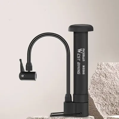 Portable Bicycle Pump 80 PSI Bike Manual Air Pump Balloon Tire Inflator Schrader Valve Floor Pump Cycling Accessories