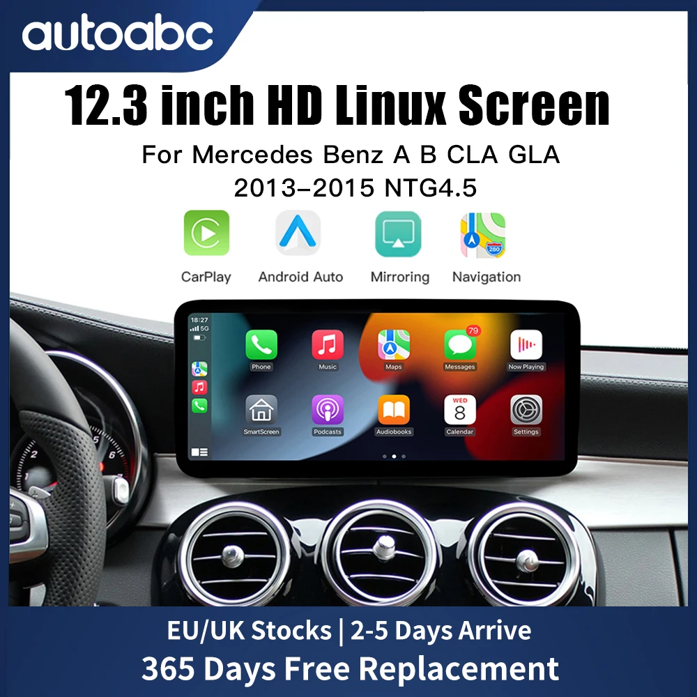 1920*720 Multimedia Display Für Benz A B CLA GLA W176 W463 C117 W246 2013-2015 NTG4.5 touchscreen Drahtlose Carplay Android Auto Image