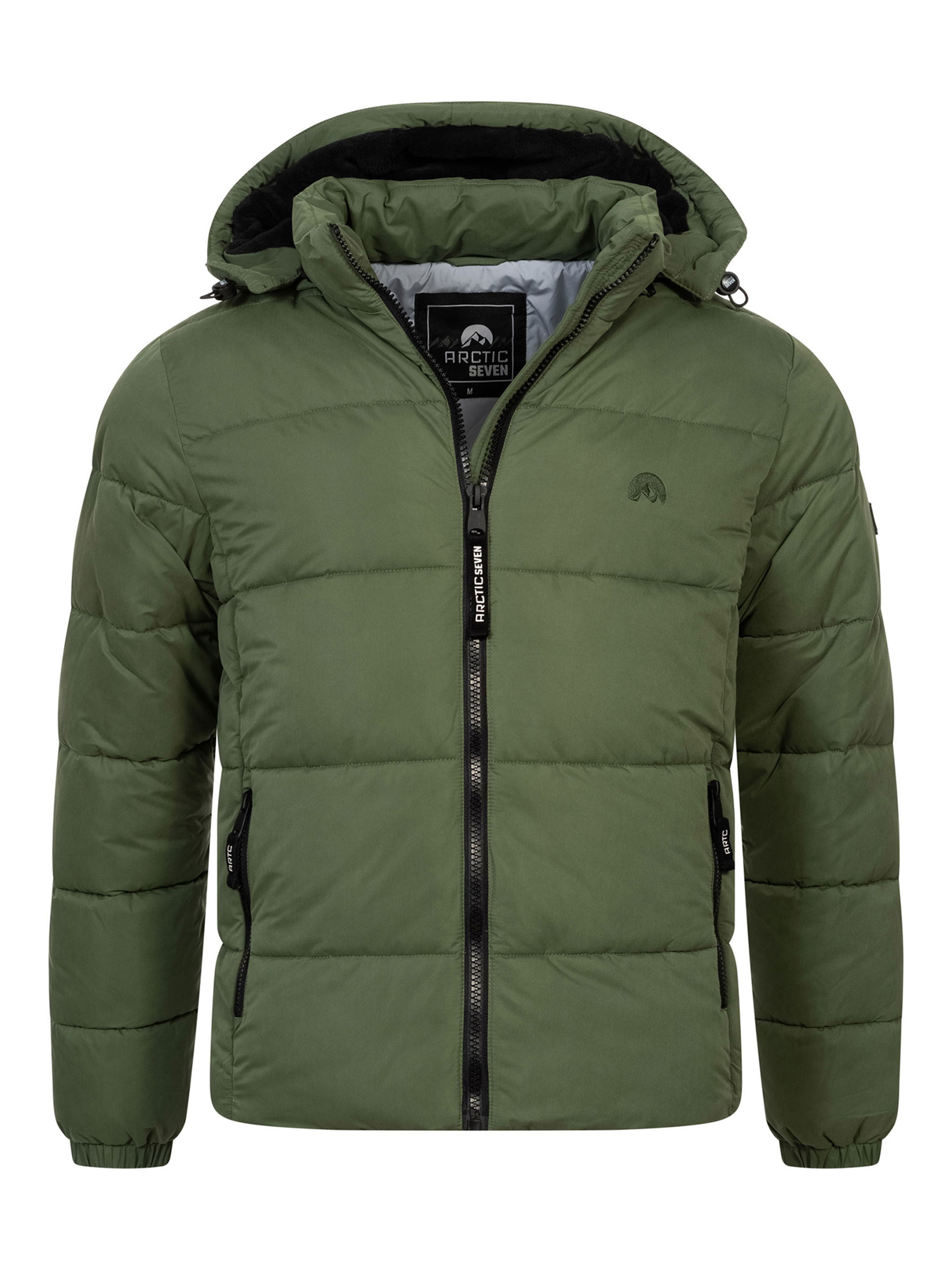 Arctic Seven Herren Winter Steppjacke Dark Green Image