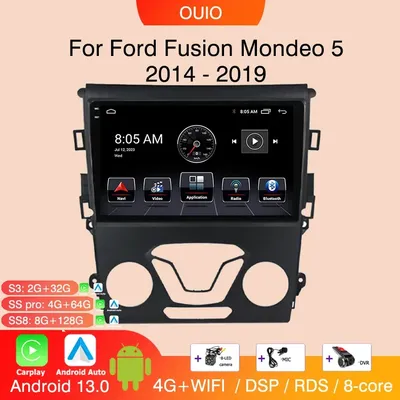 Android 13 Carplay Radio For Ford Mondeo 5 Fusion 2012 2013 2014 GPS Car Video Player Android Auto
