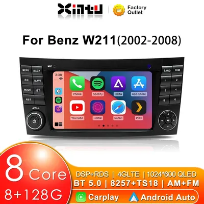 Xintu 7“ Wifi 4G Carplay 2din Android12 Car Radio For Mercedes Benz E-class W211 E200 E220 E300