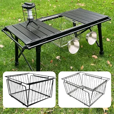 IGT Basket Folding 1 Unit Igt Drain Basket Stainless Steel Igt Camping Table Basket Lightweight