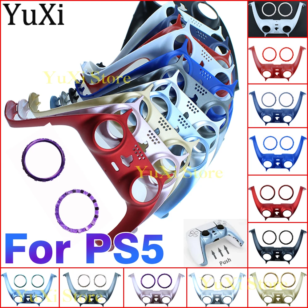1Set Gamepad Handle Decorative Strip for For PS5 Controller With Joystick Button Stick Auxiliary Rings for PlayStation 5