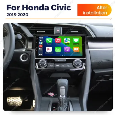 MEKEDE&NAVIFLY 9inch Car Intelligent System Multimedia Players For Honda Civic 10th 2016 - 2021