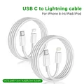 Cavo da USB C a Lightning 2m per iPhone 14 13 Pro 12 Pro Max 11 USB-C Power Delivery Cavo di ricarica Xs Max XR X 8 se iPad AirPods Pro Tipo C PD Cavo di ricarica veloce per cavo dati apple 1m 1,5m