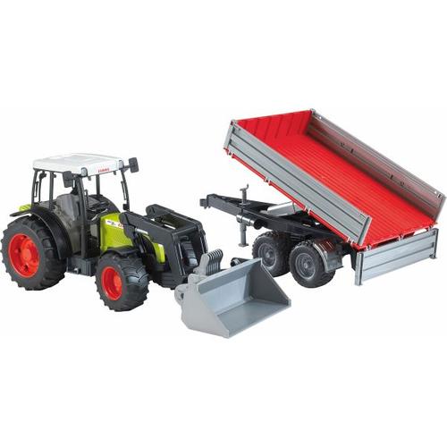 Bruder 2112 - Claas: Nectis 267F + Frontlader + Anhänger - Bruder