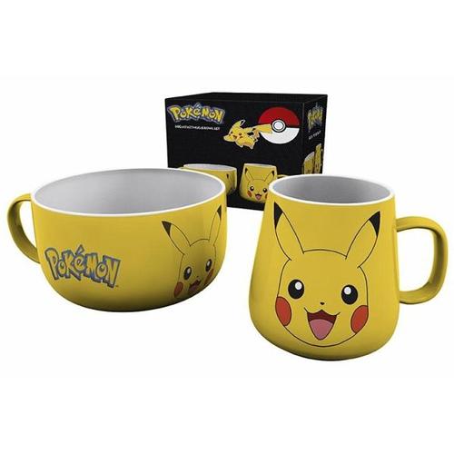 POKEMON Breakfast Set Mug + Bowl Pikachu Image