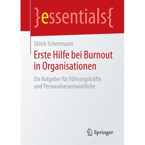 Erste Hilfe bei Burnout in Organisationen - Ulrich Scherrmann