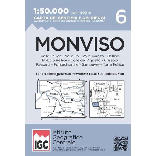 IGC Wanderkarte Monviso